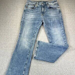 R 13 Stretch Sioux Bootcut slim fit Jeans Women 27/26X26 medium wash distressed